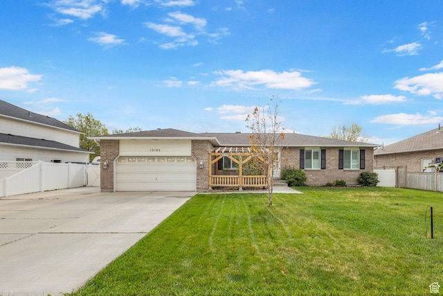 13105 S 2420 W, Riverton, UT 84065 - single story home featuring brick siding, driveway, and a garage