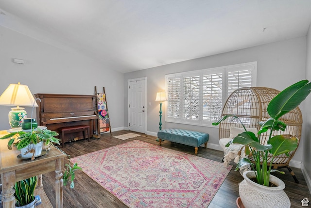 13105 S 2420 W, Riverton, UT 84065 - living area featuring baseboards and wood finished floors