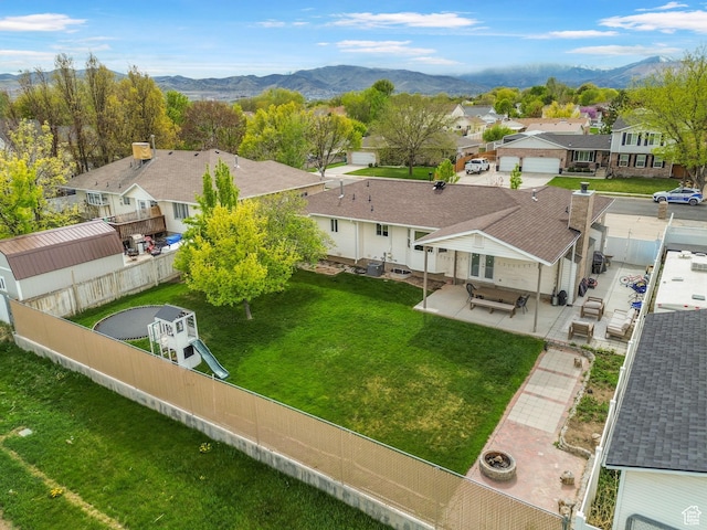 13105 S 2420 W, Riverton, UT 84065 - aerial view of residential area with a mountain backdrop