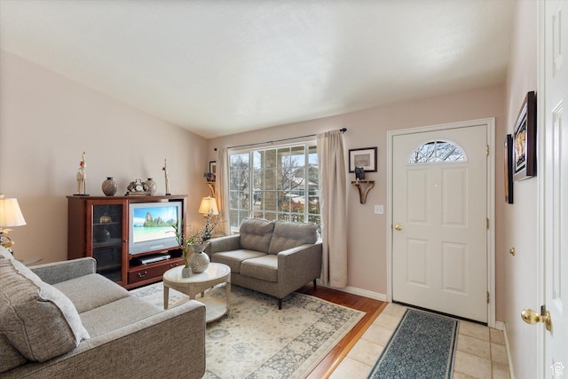 5965 S Stone Flower Way, Salt Lake City, UT 84118 - living room with light tile patterned flooring and baseboards