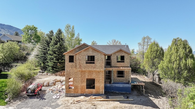 615 Dover Cir, Providence, UT 84332 - rear view of house with stone siding