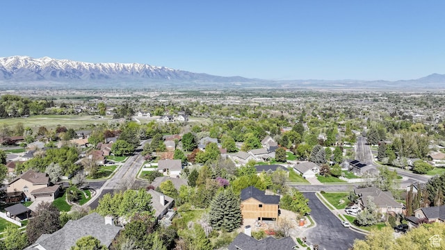615 Dover Cir, Providence, UT 84332 - bird's eye view featuring a mountain view and a residential view