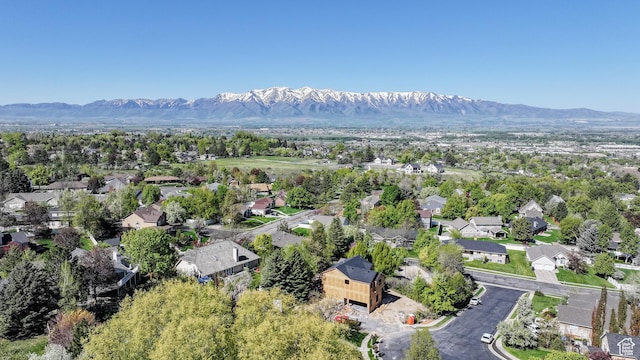 615 Dover Cir, Providence, UT 84332 - bird's eye view featuring a residential view and a mountain view