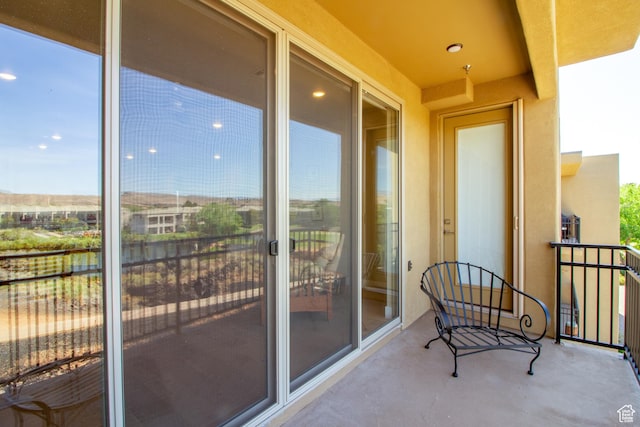 view of balcony