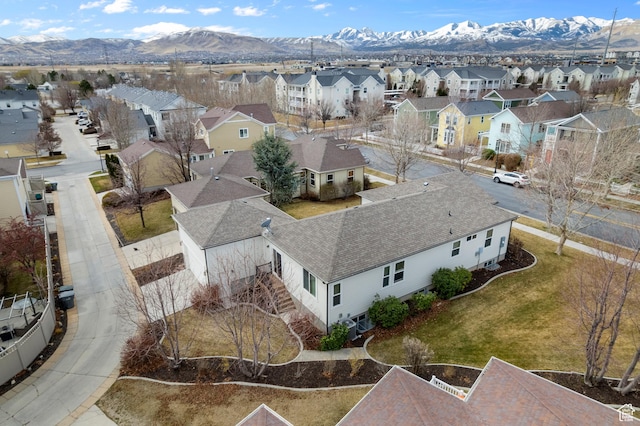 11709 S Grandville Ave, South Jordan, UT 84009 - aerial perspective of suburban area featuring a mountain backdrop