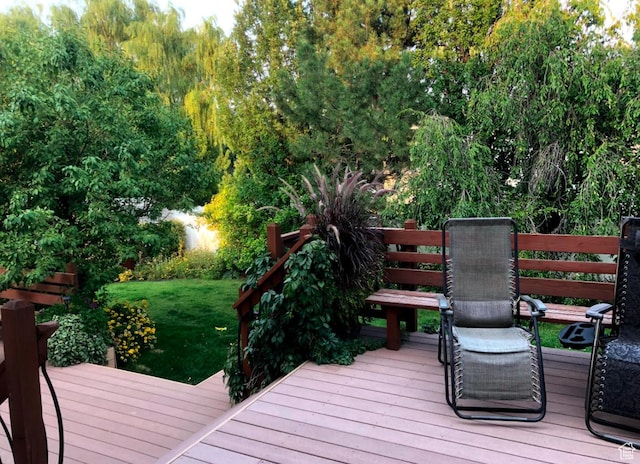 8377 S Wild Oak Dr, West Jordan, UT 84088 - deck featuring a lawn