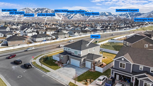 415 W 1410 N Unit 81, Tooele, UT 84074 - aerial view featuring a residential view and a mountain view