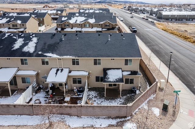 3084 W 1750 N Unit 1, Cedar City, UT 84721 - snowy aerial view featuring a residential view