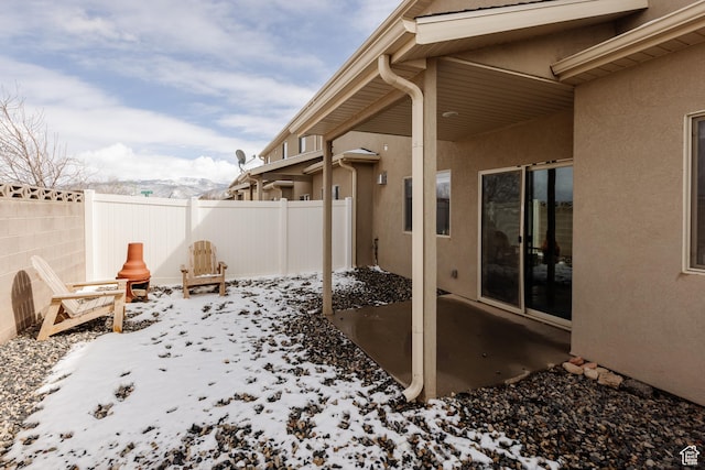 3084 W 1750 N Unit 1, Cedar City, UT 84721 - snow covered patio featuring fence