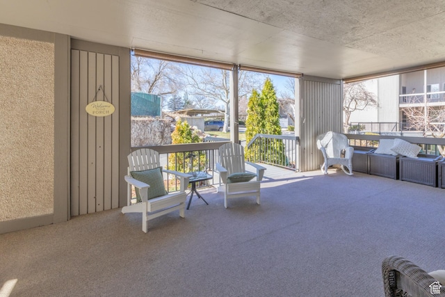 view of sunroom