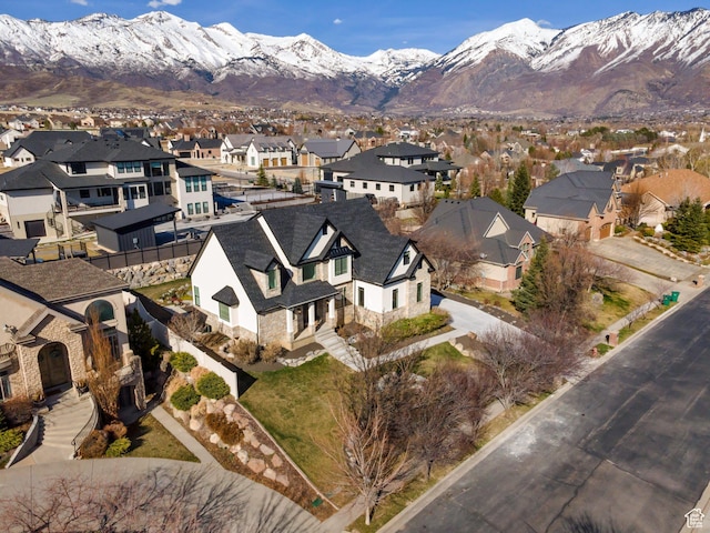 6264 W Skyline Dr N, Highland, UT 84003 - birds eye view of property with a residential view and a mountain view