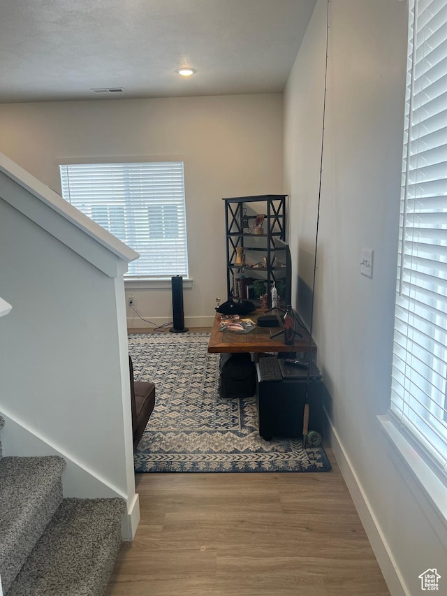 933 N 960 W Street W W 4, Tremonton, UT 84337 - interior space with visible vents, baseboards, stairs, and wood finished floors