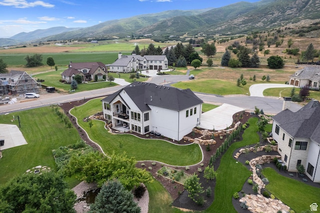 915 Farrell Farm Cir, Midway, UT 84049 - birds eye view of property featuring a mountain view and a residential view
