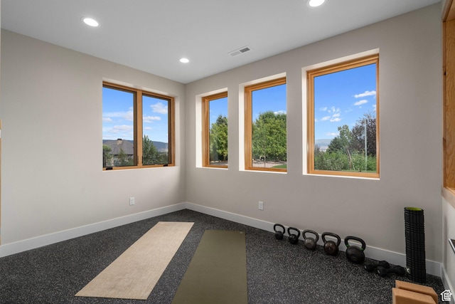 915 Farrell Farm Cir, Midway, UT 84049 - spare room featuring recessed lighting, visible vents, and baseboards