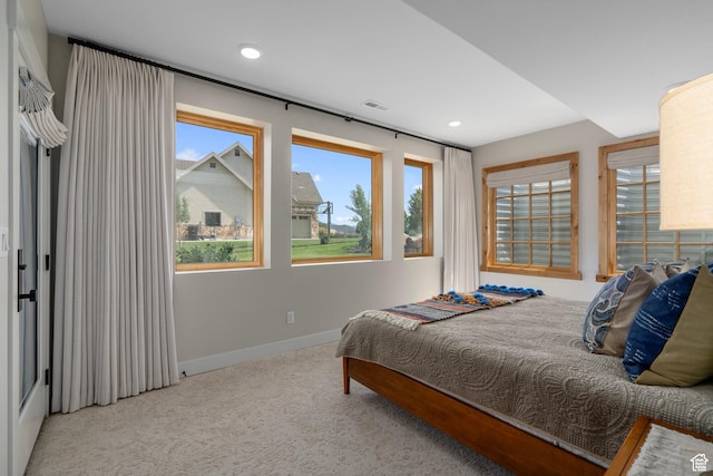 915 Farrell Farm Cir, Midway, UT 84049 - bedroom with recessed lighting, visible vents, carpet floors, and baseboards