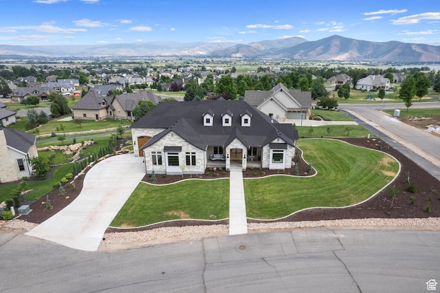 915 Farrell Farm Cir, Midway, UT 84049 - drone / aerial view with a residential view and a mountain view