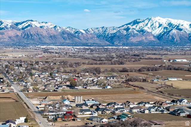 1490 N 4925 W, Plain City, UT 84404 - drone / aerial view with a mountain view and a residential view