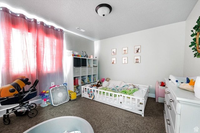 1490 N 4925 W, Plain City, UT 84404 - carpeted bedroom featuring visible vents and a textured ceiling