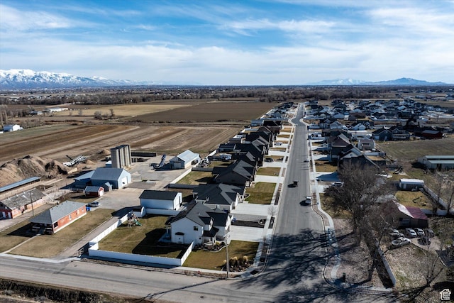 1490 N 4925 W, Plain City, UT 84404 - drone / aerial view featuring a mountain view and a residential view