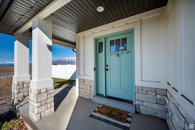 1490 N 4925 W, Plain City, UT 84404 - property entrance featuring a mountain view and fence