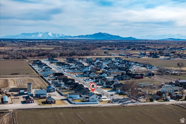 1490 N 4925 W, Plain City, UT 84404 - drone / aerial view featuring a residential view and a mountain view