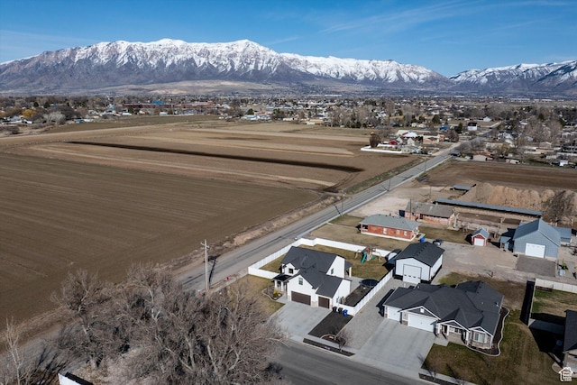 1490 N 4925 W, Plain City, UT 84404 - birds eye view of property with a mountain view and a residential view