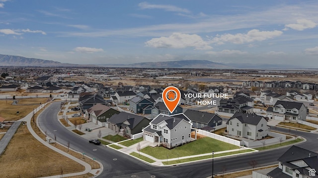 1843 E 970 N, Spanish Fork, UT 84660 - bird's eye view with a mountain view and a residential view