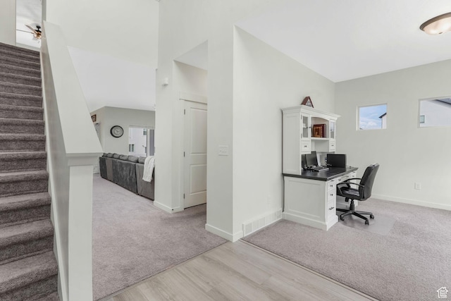 1843 E 970 N, Spanish Fork, UT 84660 - office space featuring light carpet, light wood-style floors, visible vents, and baseboards