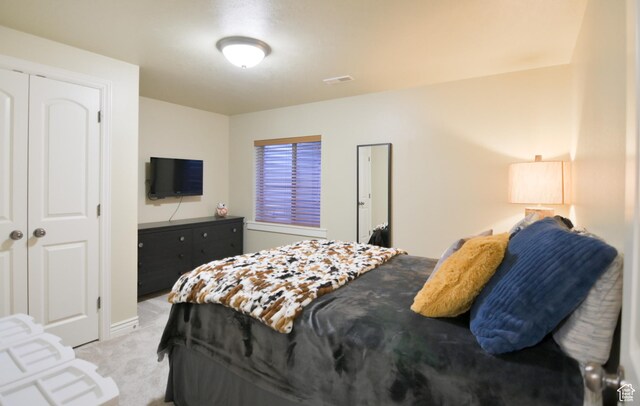 3131 E River Bottoms Rd S, Spanish Fork, UT 84660 - bedroom featuring light colored carpet and visible vents