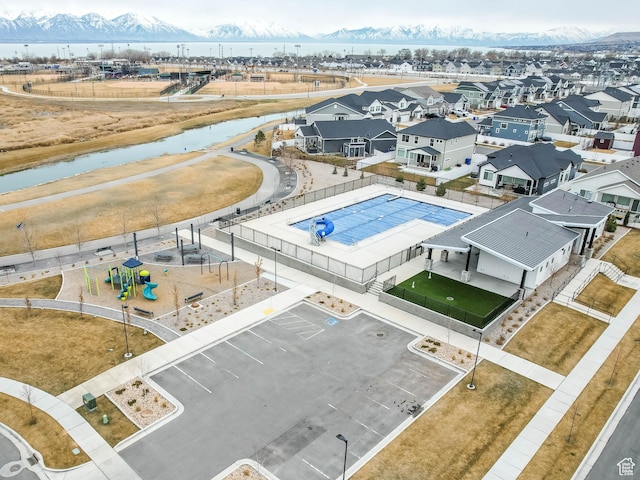 53 E Polaris Dr, Saratoga Springs, UT 84045 - birds eye view of property featuring a residential view and a water view