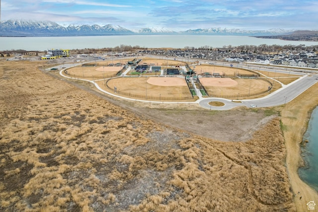 53 E Polaris Dr, Saratoga Springs, UT 84045 - drone / aerial view with a water and mountain view