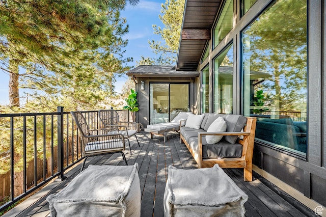 2651 E Hiawatha Cir, Salt Lake City, UT 84108 - deck featuring outdoor lounge area