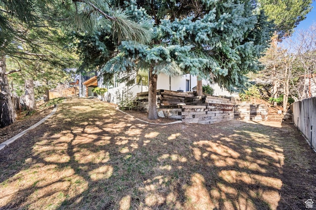2651 E Hiawatha Cir, Salt Lake City, UT 84108 - view of yard with a fenced backyard