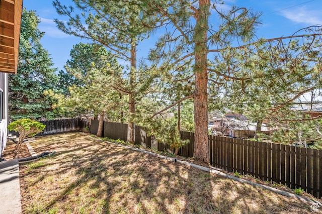 2651 E Hiawatha Cir, Salt Lake City, UT 84108 - view of yard featuring a fenced backyard