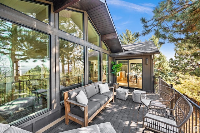 2651 E Hiawatha Cir, Salt Lake City, UT 84108 - wooden deck with an outdoor hangout area