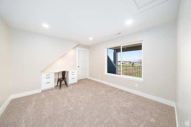 2678 S Eagle Dr Unit 12, Garden City, UT 84028 - unfurnished office with light colored carpet, baseboards, and recessed lighting
