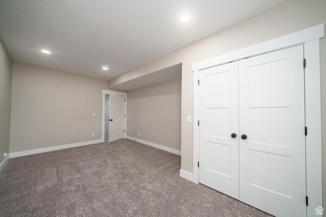 2678 S Eagle Dr Unit 12, Garden City, UT 84028 - finished basement with carpet flooring, baseboards, and recessed lighting