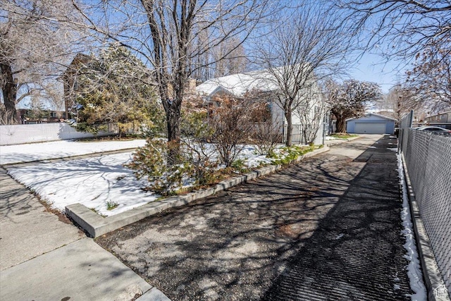 exterior space with fence