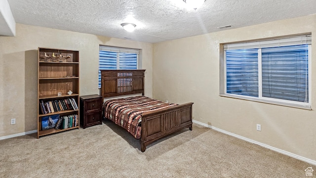 135 E 1200 N, Mapleton, UT 84664 - bedroom featuring baseboards, a textured ceiling, a textured wall, and light colored carpet