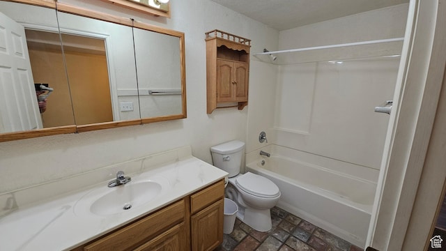 135 E 1200 N, Mapleton, UT 84664 - bathroom featuring toilet, vanity, and shower / bathtub combination