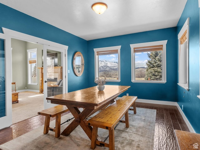 5927 Dartmouth Dr, Mountain Green, UT 84050 - dining space featuring wood finished floors and baseboards