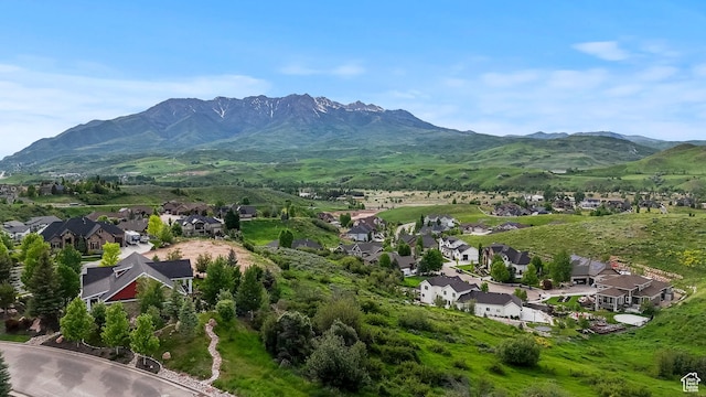 5927 Dartmouth Dr, Mountain Green, UT 84050 - aerial perspective of suburban area featuring a mountain backdrop