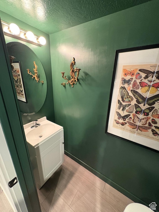 1788 N 1280 E, Payson, UT 84651 - half bathroom with a textured ceiling and vanity