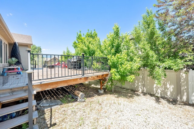 415 E Acord Way, Heber City, UT 84032 - fenced backyard featuring a wooden deck