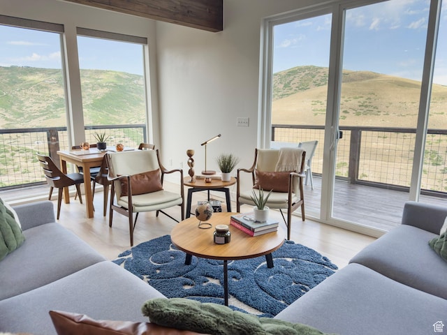203 Valleyview, Coalville, UT 84017 - sunroom / solarium with healthy amount of natural light and a mountain view