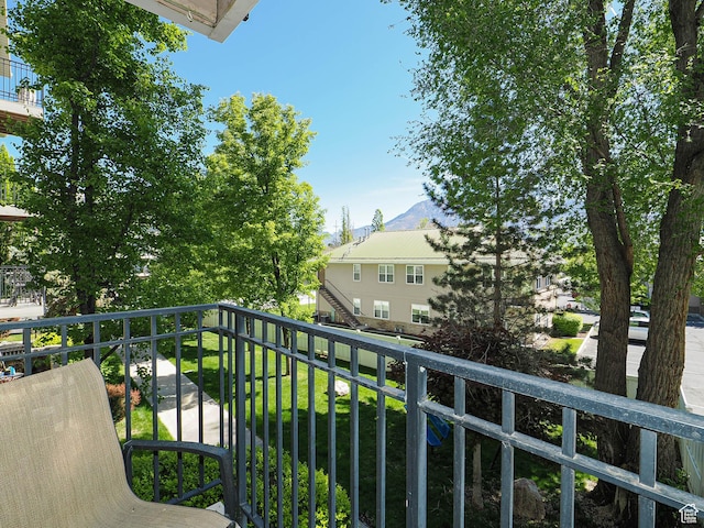 1230 E Privet Dr Unit 214, Salt Lake City, UT 84121 - balcony featuring a mountain view
