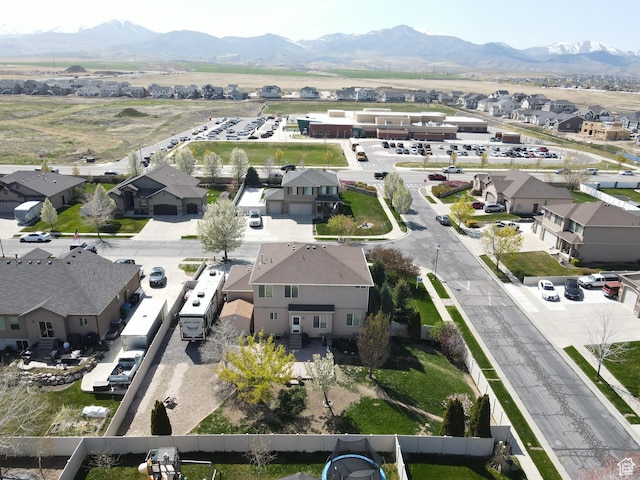 8813 S Bornite Rd, West Jordan, UT 84081 - bird's eye view featuring a mountain view and a residential view