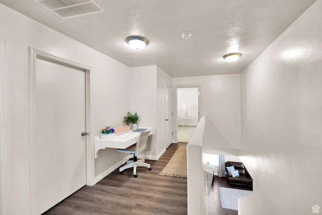 8813 S Bornite Rd, West Jordan, UT 84081 - office area with dark wood-type flooring, visible vents, and baseboards