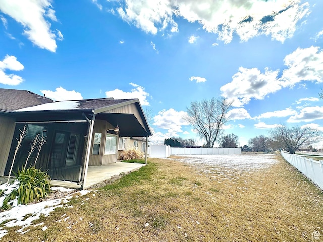 3427 N 2500 W, Farr West, UT 84404 - view of yard with a patio and a fenced backyard