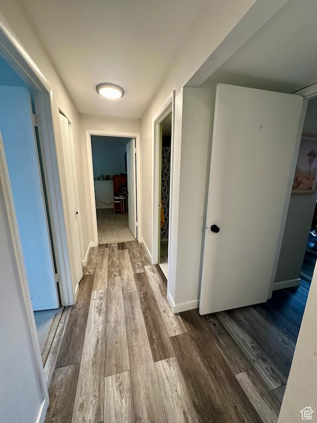 681 E Vine St S, Murray, UT 84107 - hall with dark wood-type flooring and baseboards